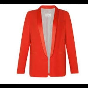 Sandro vibrant red/orange blazer-